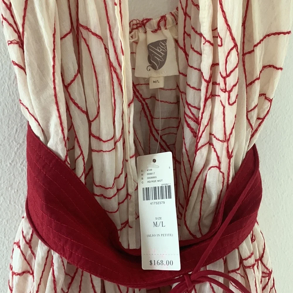 Anthropologie Samarkand Lilka Halter Wrap Dress - Picture 6 of 9